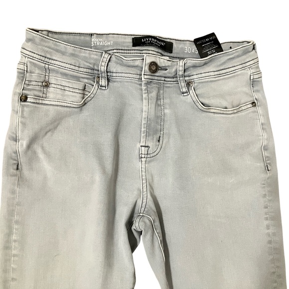 Liverpool Light Gray Jeans - Picture 6 of 8
